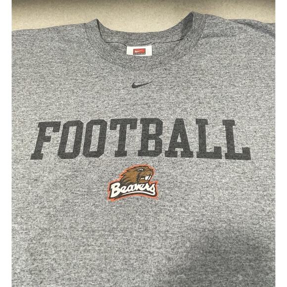 Nike Oregon State Beavers Gray Football T-Shirt Men’s Size 2XL-College Sports - Picture 7 of 10